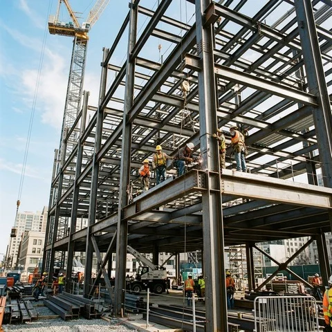 chantier structure métallique