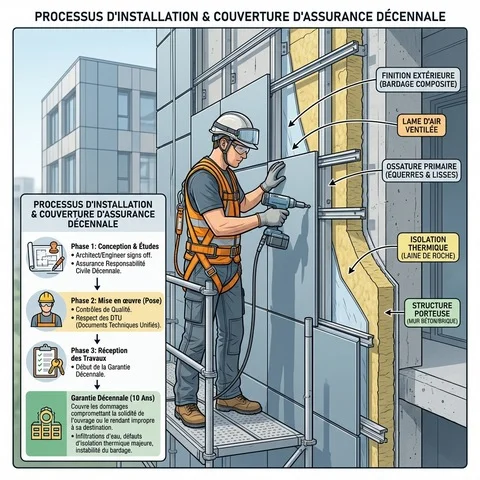 Bardage et décennale